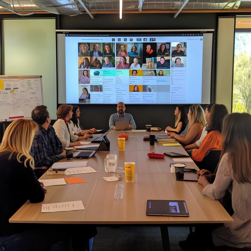 Junges Team arbeitet gemeinsam an Startup-Projekt